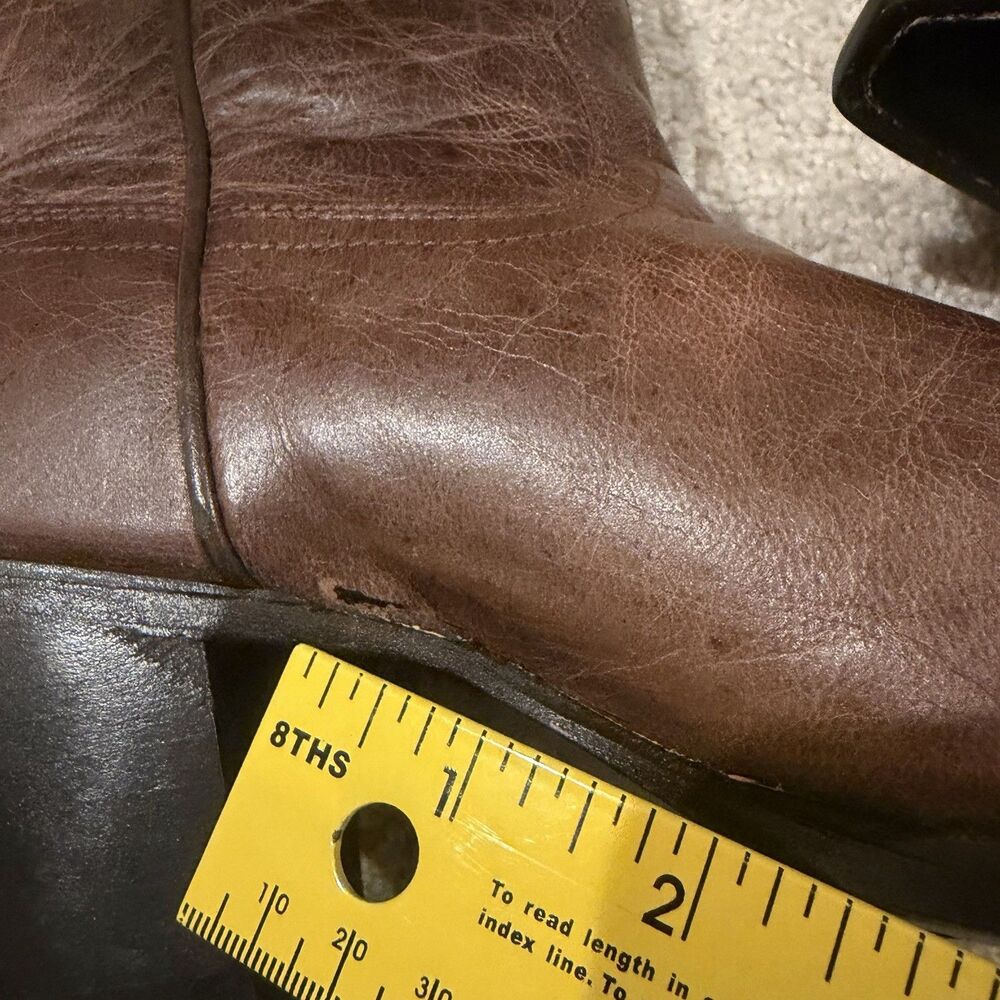 Demo Try on Shyanne Women's Charlene Tall Western Boots Brown Size 8.5 Cowboy - Picture 7 of 12